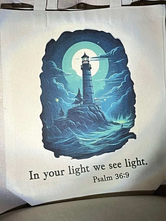 "In your light" Tote Bag